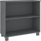 vidaXL - Dressoir - HAMAR - 85x35x80 - massief - grenenhout - donkergrijs