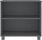 vidaXL - Dressoir - HAMAR - 85x35x80 - massief - grenenhout - donkergrijs