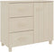 vidaXL - Dressoir - HAMAR - 90x40x80 - cm - massief - grenenhout - honingbruin