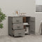 vidaXL - Dressoir - HAMAR - 90x40x80 - cm - massief - grenenhout - lichtgrijs