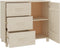 vidaXL - Dressoir - HAMAR - 90x40x80 - cm - massief - grenenhout - honingbruin