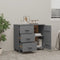 vidaXL - Dressoir - HAMAR - 90x40x80 - cm - massief - grenenhout - donkergrijs