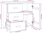 vidaXL - Dressoir - HAMAR - 90x40x80 - cm - massief - grenenhout - honingbruin