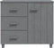 vidaXL - Dressoir - HAMAR - 90x40x80 - cm - massief - grenenhout - donkergrijs