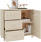 vidaXL - Dressoir - HAMAR - 90x40x80 - cm - massief - grenenhout - honingbruin