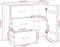 vidaXL - Dressoir - HAMAR - 90x40x80 - cm - massief - grenenhout - donkergrijs