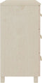 vidaXL - Dressoir - HAMAR - 90x40x80 - cm - massief - grenenhout - honingbruin
