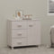 vidaXL - Dressoir - HAMAR - 90x40x80 - cm - massief - grenenhout - wit
