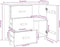 vidaXL - Dressoir - HAMAR - 90x40x80 - cm - massief - grenenhout - wit