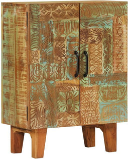 vidaXL - Dressoir - handgesneden - 55x30x75 - cm - massief - gerecycled - hout