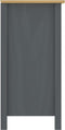 vidaXL - Dressoir - Hill - 125x40x80 - cm - massief - grenenhout - grijs