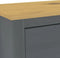 vidaXL - Dressoir - Hill - 125x40x80 - cm - massief - grenenhout - grijs