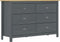 vidaXL - Dressoir - Hill - 125x40x80 - cm - massief - grenenhout - grijs