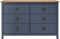 vidaXL - Dressoir - Hill - 125x40x80 - cm - massief - grenenhout - grijs