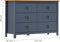 vidaXL - Dressoir - Hill - 125x40x80 - cm - massief - grenenhout - grijs