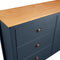 vidaXL - Dressoir - Hill - 125x40x80 - cm - massief - grenenhout - grijs