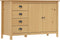 vidaXL - Dressoir - Hill - 130x40x80 - cm - massief - grenenhout - honingbruin
