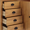 vidaXL - Dressoir - Hill - 130x40x80 - cm - massief - grenenhout - honingbruin
