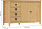 vidaXL - Dressoir - Hill - 130x40x80 - cm - massief - grenenhout - honingbruin
