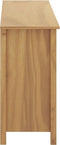 vidaXL - Dressoir - Hill - 130x40x80 - cm - massief - grenenhout - honingbruin
