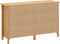 vidaXL - Dressoir - Hill - 130x40x80 - cm - massief - grenenhout - honingbruin