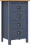 vidaXL - Dressoir - Hill - 46x35x80 - cm - massief - grenenhout - grijs