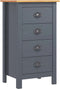 vidaXL - Dressoir - Hill - 46x35x80 - cm - massief - grenenhout - grijs