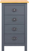 vidaXL - Dressoir - Hill - 46x35x80 - cm - massief - grenenhout - grijs