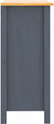 vidaXL - Dressoir - Hill - 46x35x80 - cm - massief - grenenhout - grijs