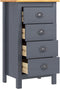 vidaXL - Dressoir - Hill - 46x35x80 - cm - massief - grenenhout - grijs