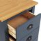 vidaXL - Dressoir - Hill - 46x35x80 - cm - massief - grenenhout - grijs