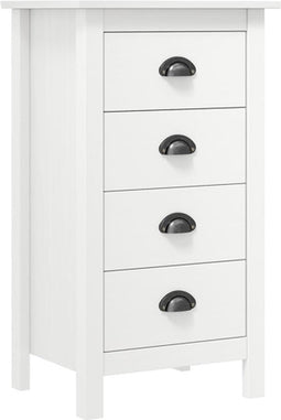 vidaXL - Dressoir - Hill - 46x35x80 - cm - massief - grenenhout - wit