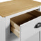 vidaXL - Dressoir - Hill - 46x35x80 - cm - massief - grenenhout - wit