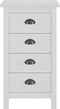 vidaXL - Dressoir - Hill - 46x35x80 - cm - massief - grenenhout - wit