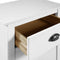 vidaXL - Dressoir - Hill - 46x35x80 - cm - massief - grenenhout - wit