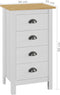 vidaXL - Dressoir - Hill - 46x35x80 - cm - massief - grenenhout - wit