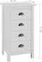vidaXL - Dressoir - Hill - 46x35x80 - cm - massief - grenenhout - wit