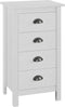 vidaXL - Dressoir - Hill - 46x35x80 - cm - massief - grenenhout - wit