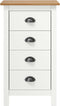 vidaXL - Dressoir - Hill - 46x35x80 - cm - massief - grenenhout - wit