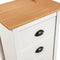 vidaXL - Dressoir - Hill - 46x35x80 - cm - massief - grenenhout - wit