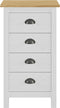 vidaXL - Dressoir - Hill - 46x35x80 - cm - massief - grenenhout - wit