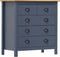 vidaXL - Dressoir - Hill - 79x40x80 - cm - massief - grenenhout - grijs