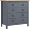 vidaXL - Dressoir - Hill - 79x40x80 - cm - massief - grenenhout - grijs