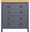 vidaXL - Dressoir - Hill - 79x40x80 - cm - massief - grenenhout - grijs