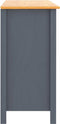 vidaXL - Dressoir - Hill - 79x40x80 - cm - massief - grenenhout - grijs