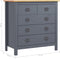vidaXL - Dressoir - Hill - 79x40x80 - cm - massief - grenenhout - grijs