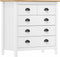 vidaXL - Dressoir - Hill - 79x40x80 - cm - massief - grenenhout - wit