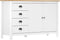 vidaXL - Dressoir - Hill - 79x40x80 - cm - massief - grenenhout - wit