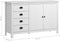 vidaXL - Dressoir - Hill - 79x40x80 - cm - massief - grenenhout - wit