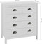 vidaXL - Dressoir - Hill - 79x40x80 - cm - massief - grenenhout - wit